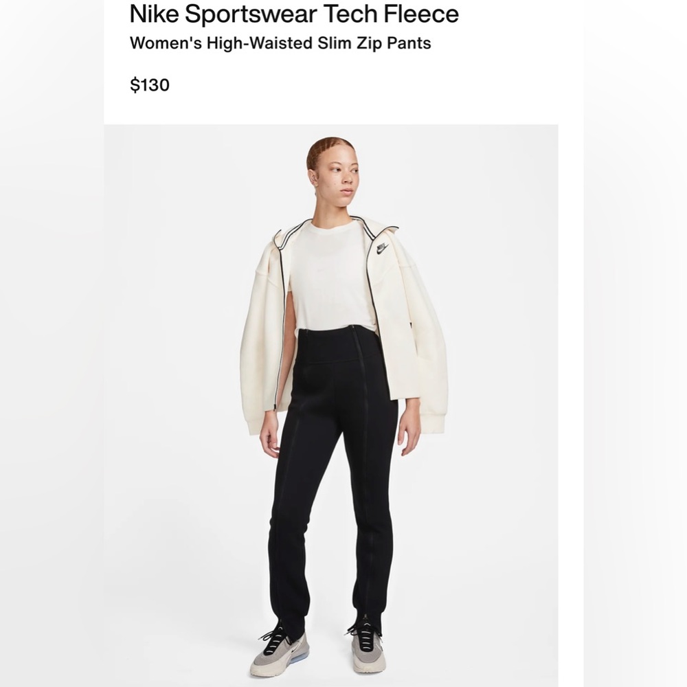 Nike leggings Sportswear Tech Fleece
Women's High-Waisted Slim Zip Pants